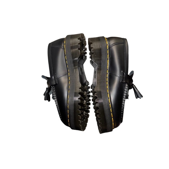 New w/Tags! Dr Martens Tassel Loafers Black Leather Platform Lug Sole Mens 8 - Picture 5 of 16